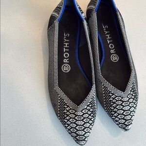 Rothy's Black and White Women's Flats